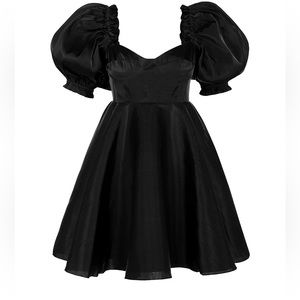 Selkie black swan parliament dress